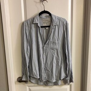 Frank & Eileen Blue Stripe Shirt